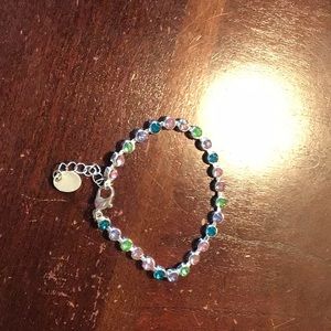 Girls multicolor gemmed bracelet